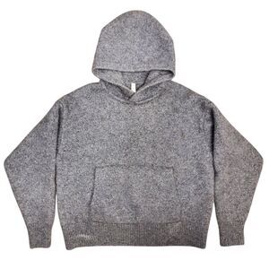 The Group BABATON Sweater Womens Medium Gray Cashmere Pullover Hoodie Cropped